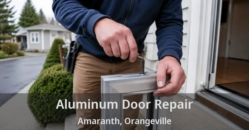 Aluminum Door Repair Amaranth, Orangeville - ON