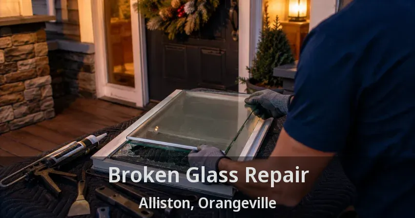 Broken Glass Repair Alliston, Orangeville - ON