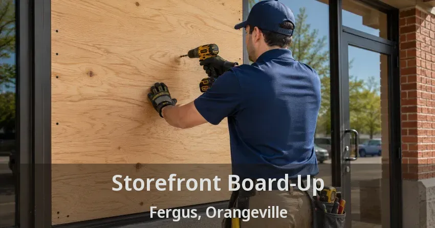 Storefront Board-Up Fergus, Orangeville - ON