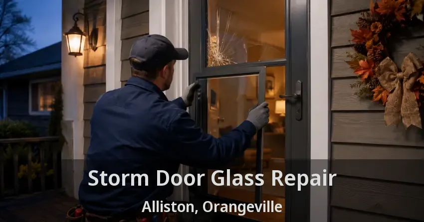 Storm Door Glass Repair Alliston, Orangeville - ON