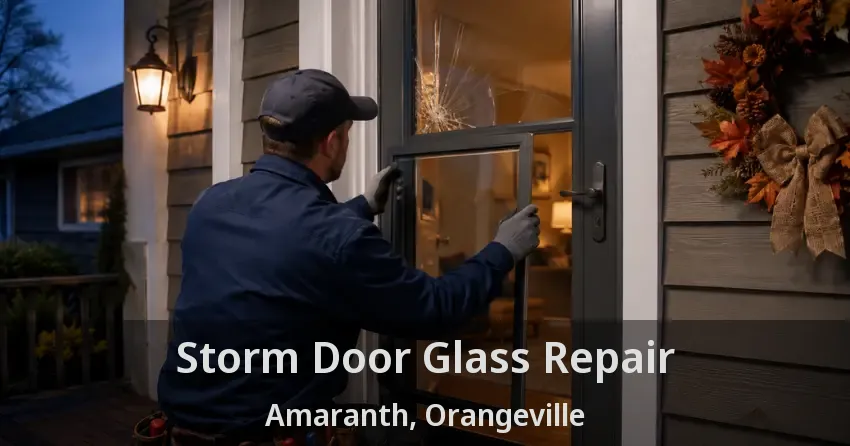 Storm Door Glass Repair Amaranth, Orangeville - ON