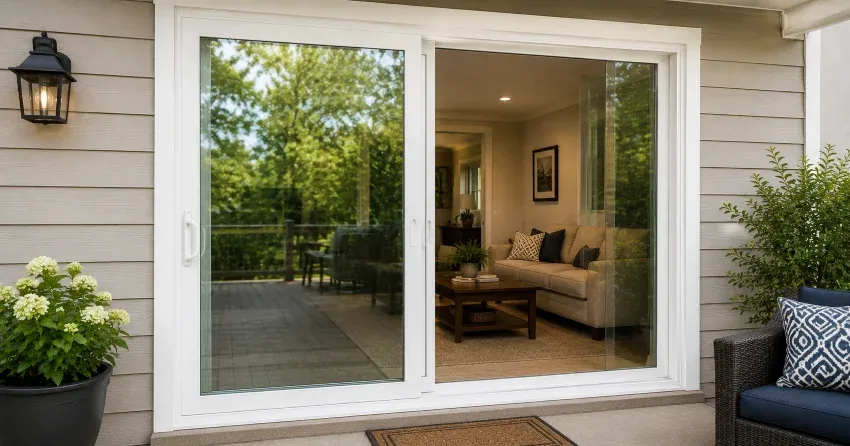 new patio door replacement installed in Mono, Orangeville home